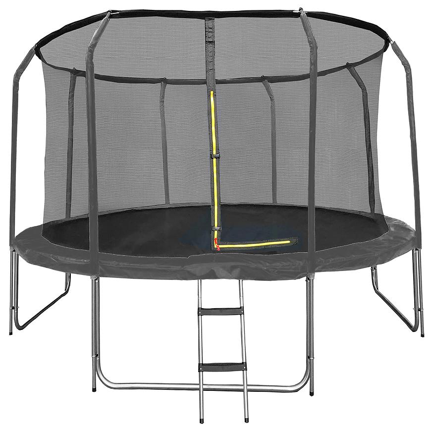 Trampolína COMFORT s rebríkom 366cm čierna