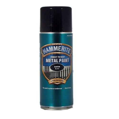 E-shop Hammerite Spray Satin čierny 400ml