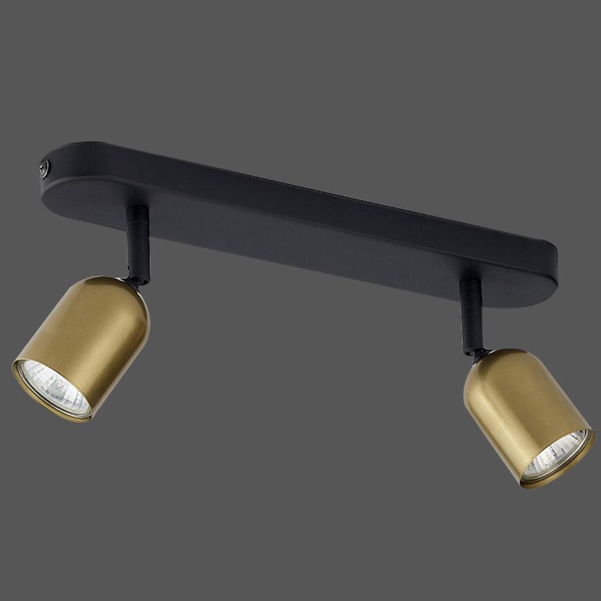 Stropné bodové svietidlo Top black/gold 3303 LS2