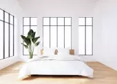 Spálňa s bielym nábytkom - nápad na svetlú spálňu
