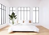 Spálňa s bielym nábytkom - nápad na svetlú spálňu