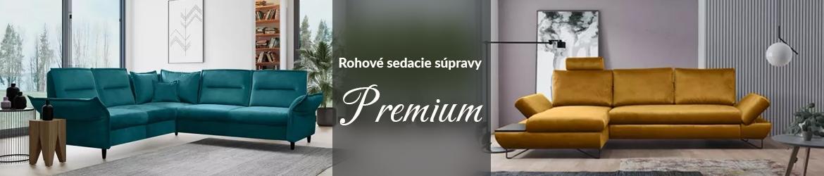 Rohové sedacie súpravy Premium