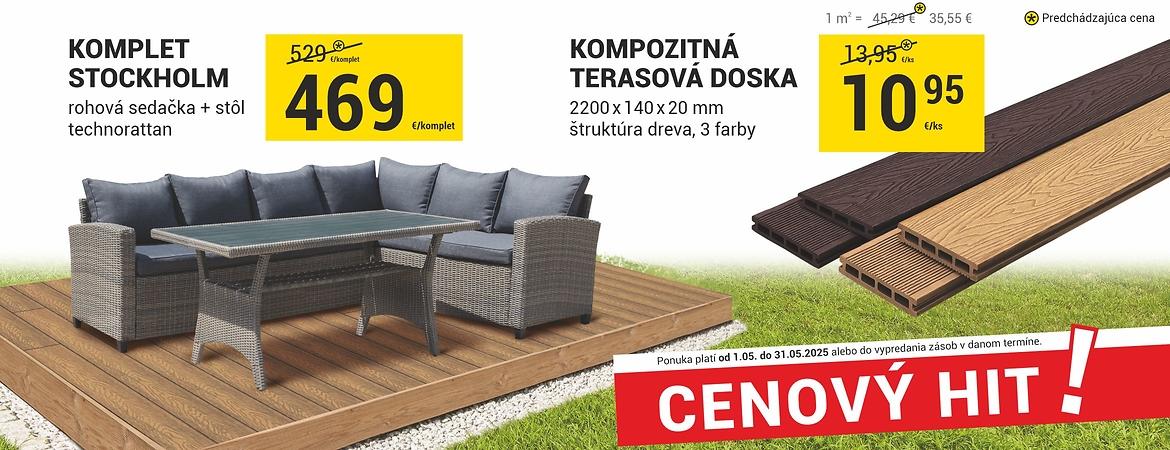 KOMPLET, DESKA TARASOWA