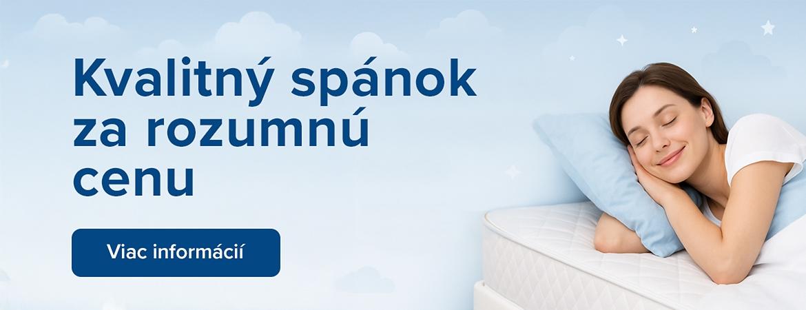 Kvalitný spánok za rozumnú cenu