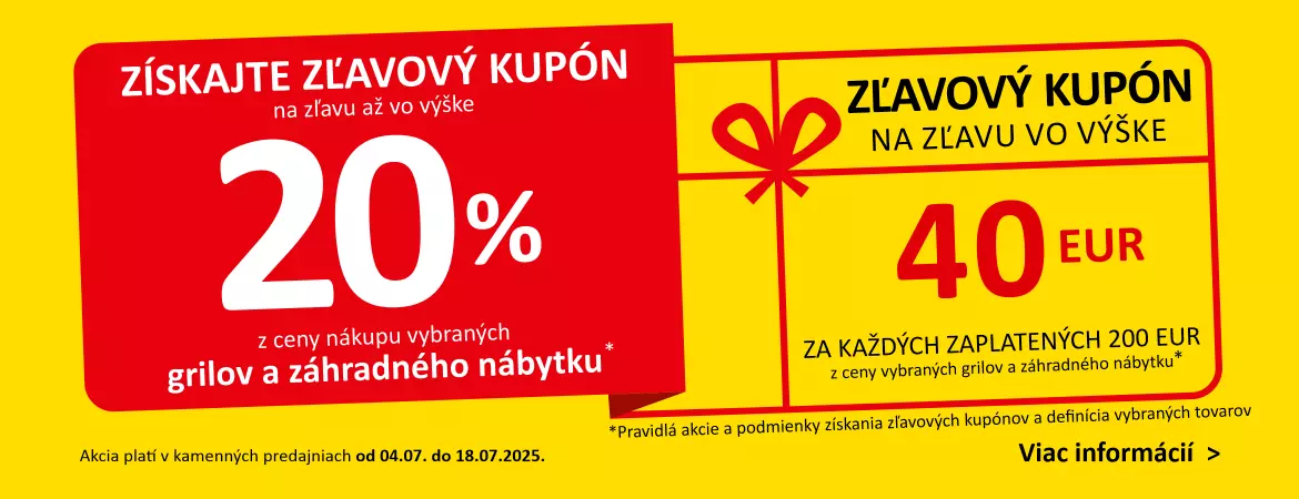 Získajte zľavový kupón na zľavu až vo výške 20% z ceny nákupu