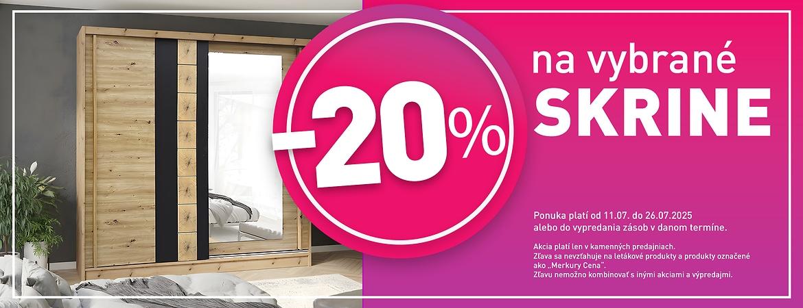 -20% na wybrane skrine