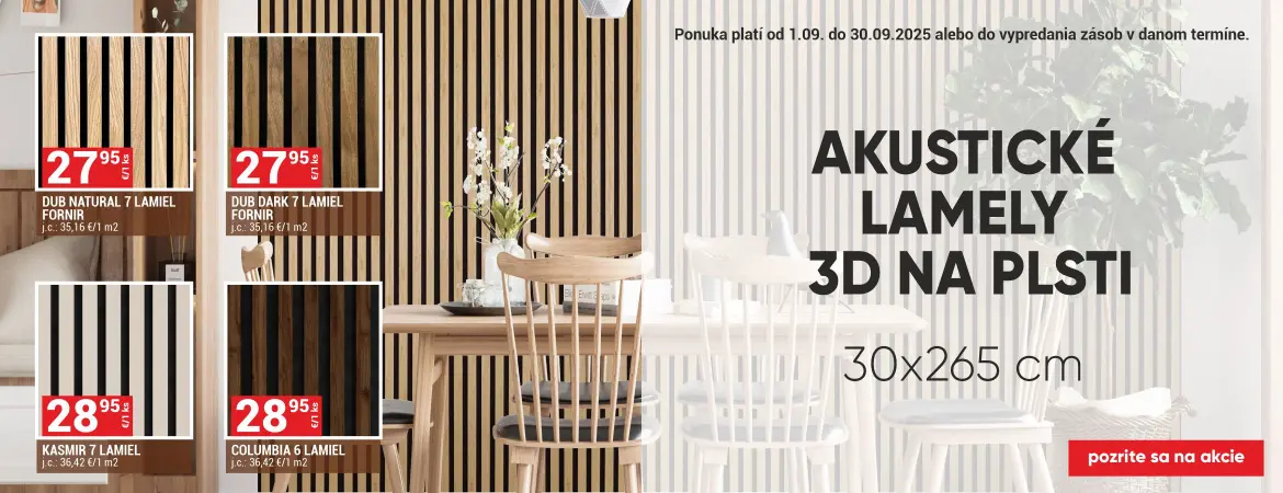LAMELE AKUSTYCZNE NA FILCU