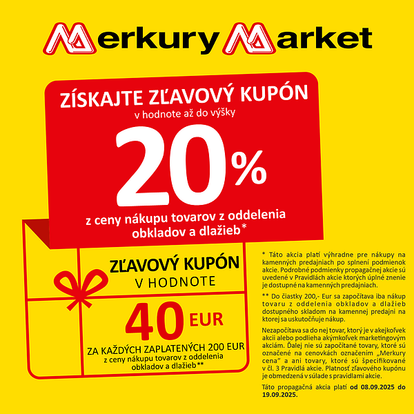 Získajte zľavový kupón na zľavu až vo výške 20% z ceny nákupu