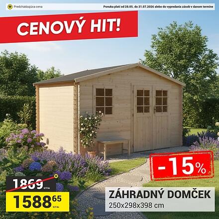 ZÁHRADNÝ DOMČEK - cenovy hit