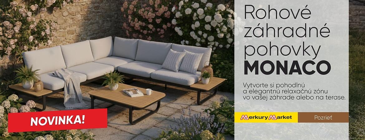 Rohové záhradné pohovky MONACO