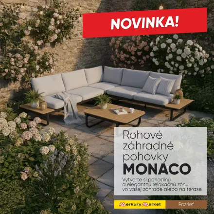 Rohové záhradné pohovky MONACO