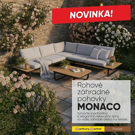 Rohové záhradné pohovky MONACO