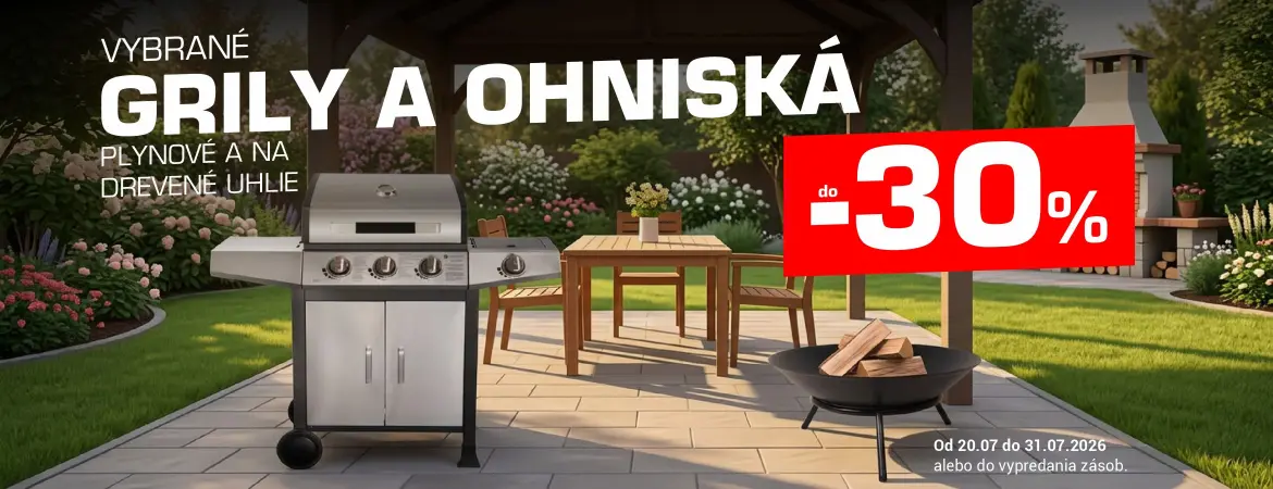 Vybrané grily a ohniská do -30%