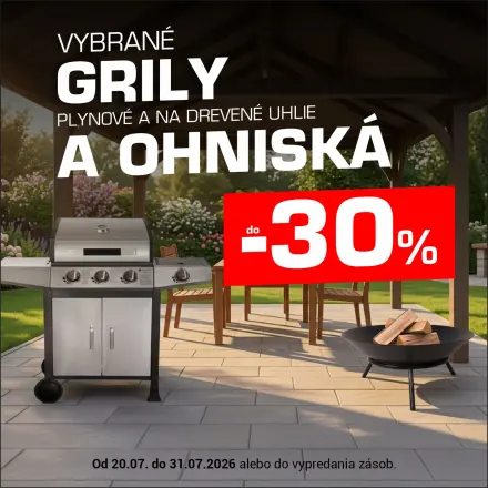 Vybrané grily a ohniská do -30%