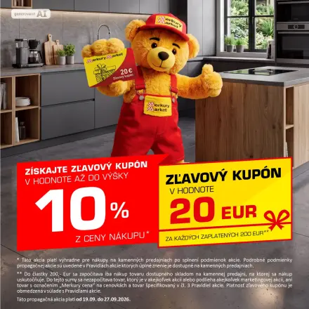 Získajte zľavový kupón v hodnote až do výšky 10% z ceny nákupu!