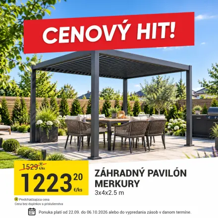 Záhradný pavilón MERKURY