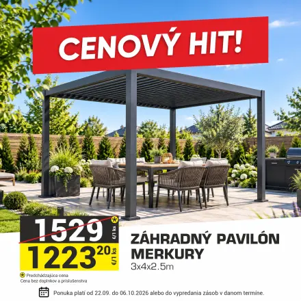 Záhradný pavilón MERKURY