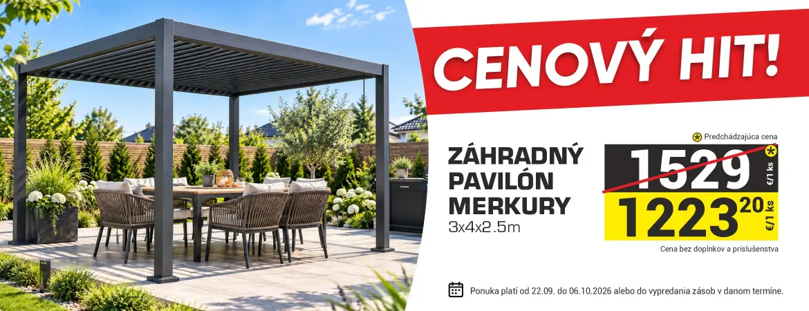 Záhradný pavilón MERKURY