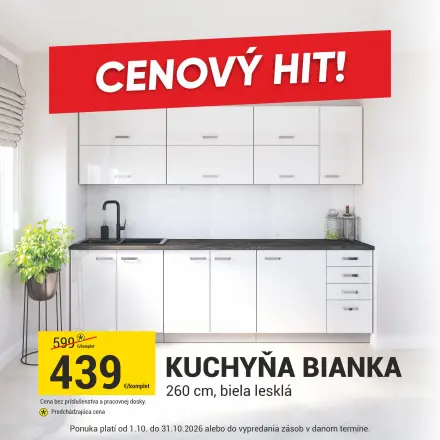 Kuchynská linka CENOVY HIT