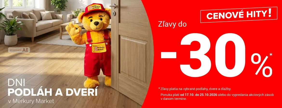 Dni podláh a dverí v Merkury Market 17.10.-25.10.2026