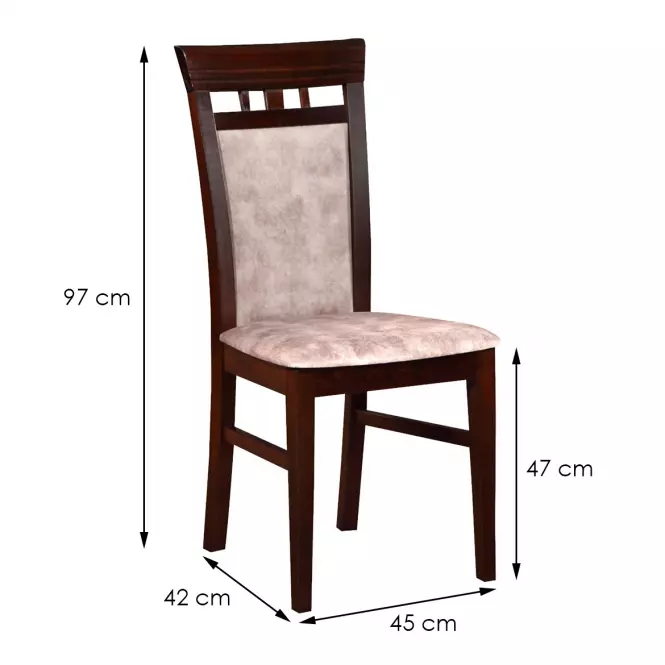 Stolička W32 orech livia 8,3