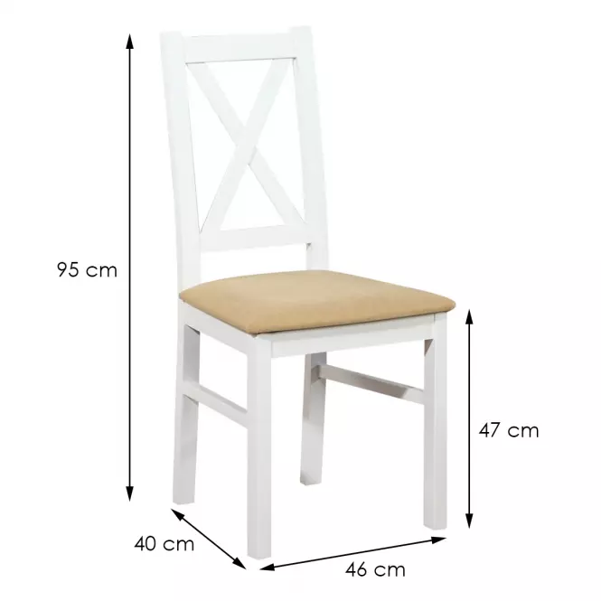 Stolička W113 biely donna 13,3