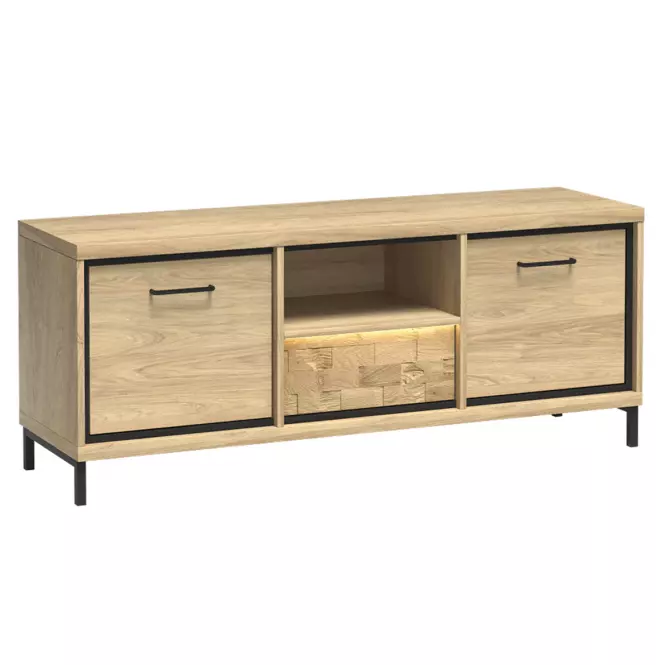 TV stolík M12 Mediolan Doska Natural Hikora,5