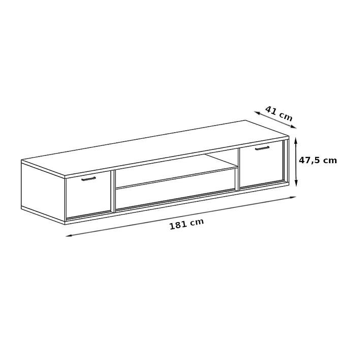 TV stolík M13 Mediolan Natural Hikora