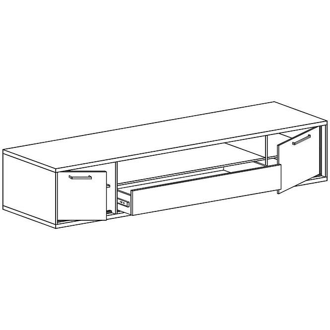 TV stolík M13 Mediolan Natural Hikora