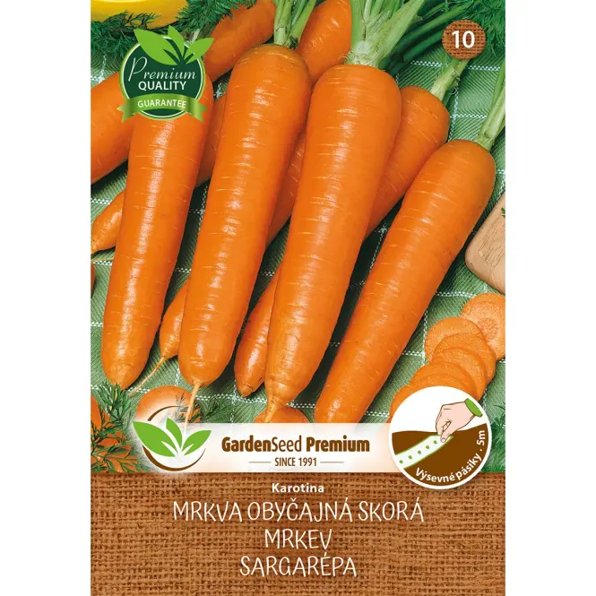 Karotina mrkva skorá - výsevný pásik