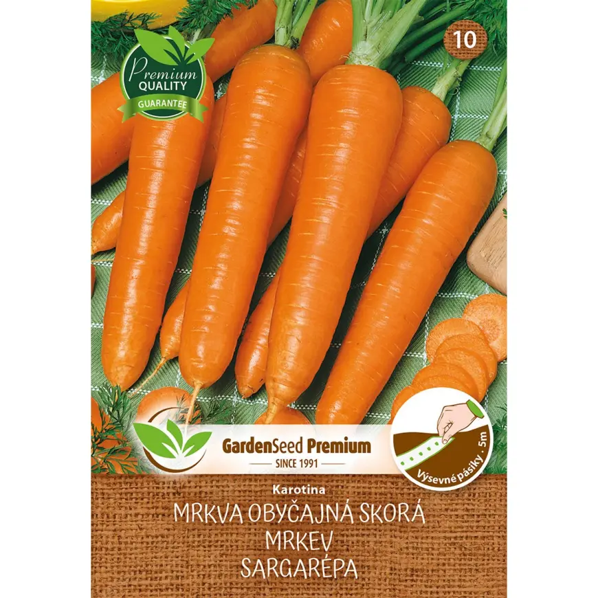 Karotina mrkva skorá - výsevný pásik