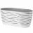 Kvetináč Sahara Duo 35 cm biela + platina