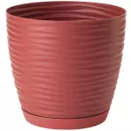 Sahara Petit okrúhly s podstavcom 11 cm červená