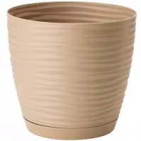 Sahara Petit okrúhly s podstavcom 15 cm caffe latte
