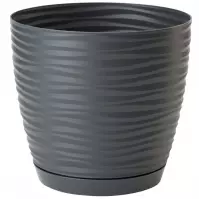 Sahara Petit okrúhly s podstavcom 15 cm antracit