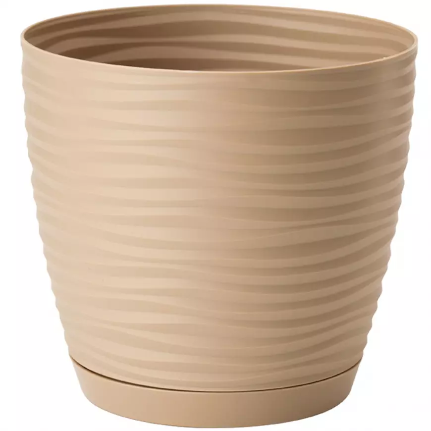 Sahara Petit okrúhly s podstavcom 17 cm caffe latte