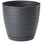 Sahara Petit okrúhly s podstavcom 17 cm antracit