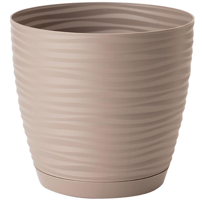 Sahara Petit okrúhly s podstavcom 17 cm taupe