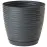 Kvetináč Sahara Petit okrúhly s podstavcom 23 cm antracit
