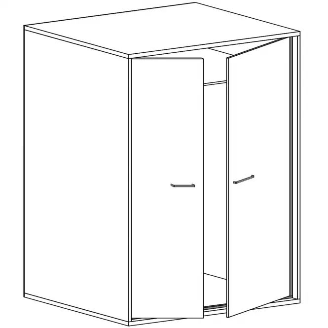 Skriňa Mediolan M1 Natural Hikora,5