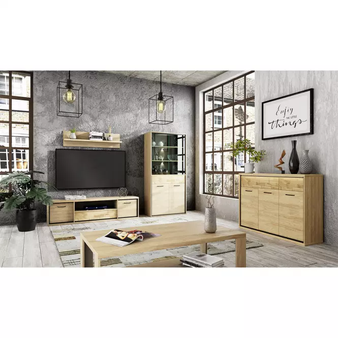 Skriňa Mediolan M2 Natural Hikora,15