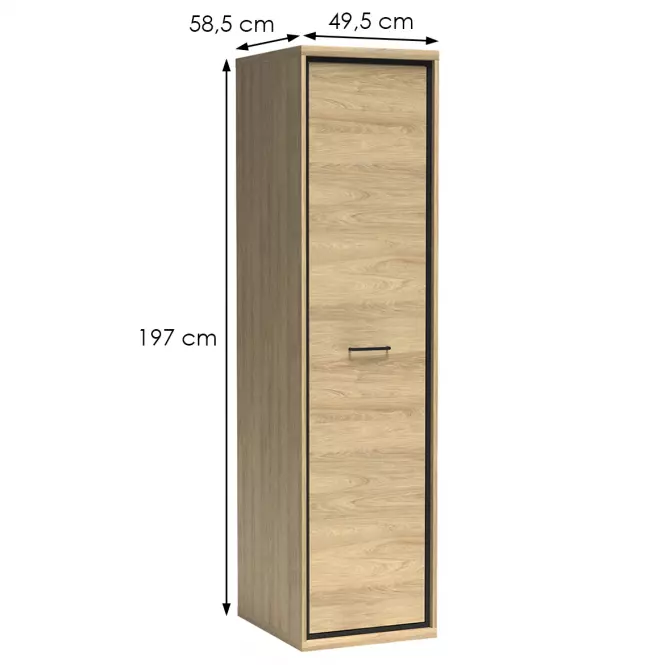 Skriňa Mediolan M2 Natural Hikora