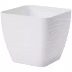 Sahara Petit štvorec s podstavcom 17 cm biely