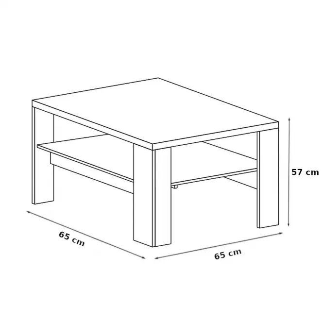 Konferenčný stolík Mediolan M17 Natural Hikora,3