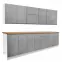 Kuchynská linka Gardena Grey 260 lakované,2