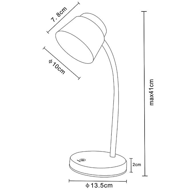 Stolná lampa LED 1607 5W biela LB1