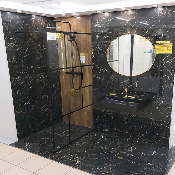 Grosová dlažba Maxigen Black High Glossy Rekt. 60/120,7