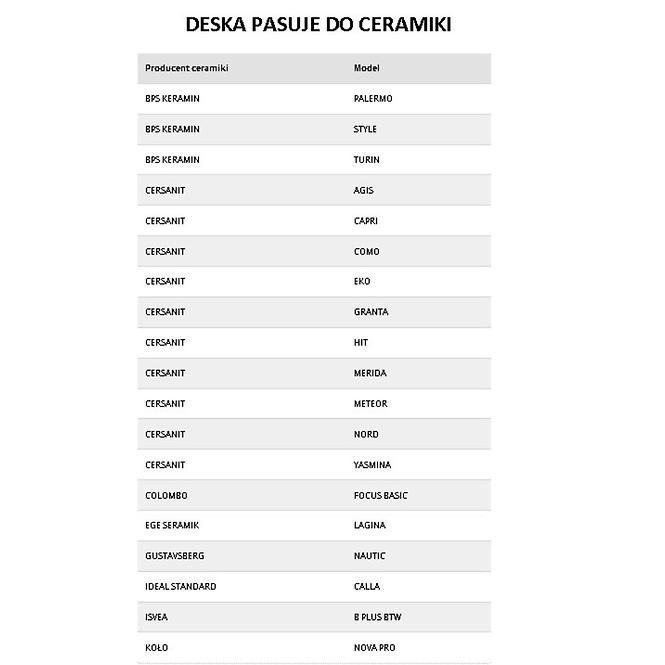 Voľne padajúca WC doska 013/A