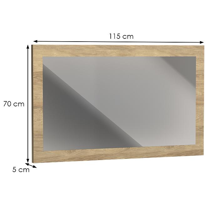Zrkadlo M10 Mediolan Natural Hikora,2