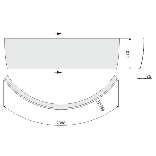 Obklad vane WS/FREE 145/145